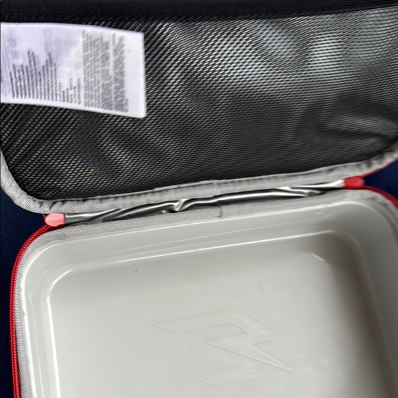 Nike Red Compact Lunch Bag with Iconic Swoosh - Picture 2 of 5